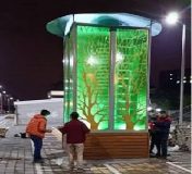 نصب نخستین درخت مصنوعی در تبریز