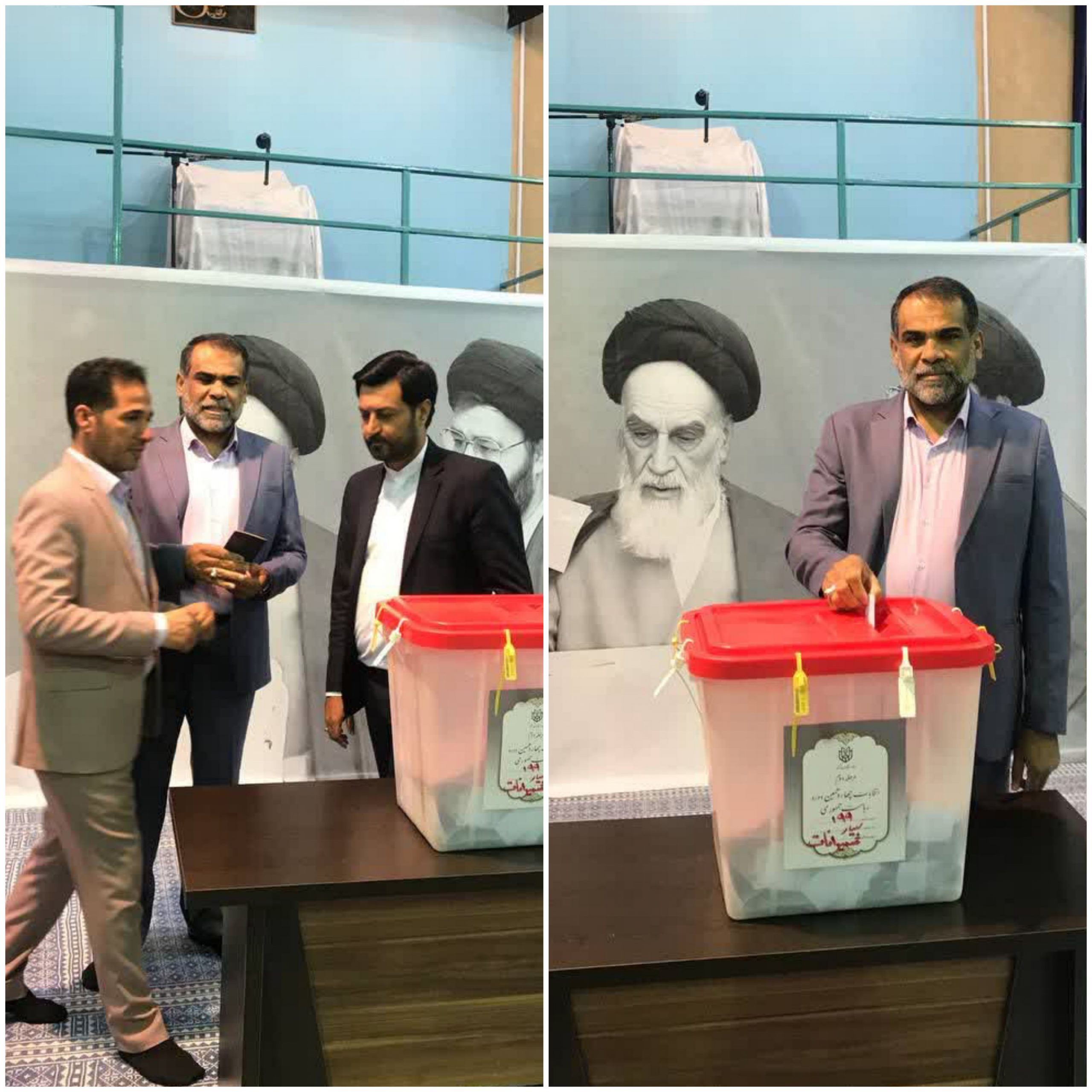 شهردار سابق منطقه ویژه اقتصادی پتروشیمی شهرستان بندرماهشهر رای خود را در حسینیه جماران به صندوق انداخت