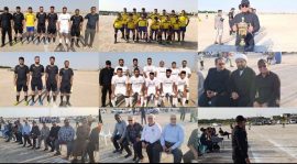مراسم افتتاحیه جام بزرگ شهدای بندر ماهشهر با حضور مسئولین در شهرک طالقانی برگزار شد